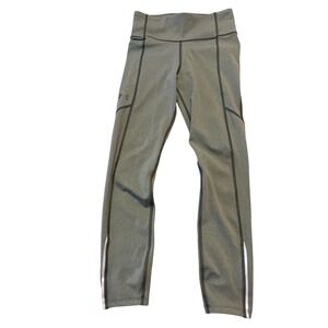 Under Armour HeatGear Womens  Green Pocket Leggings Running Tights SM